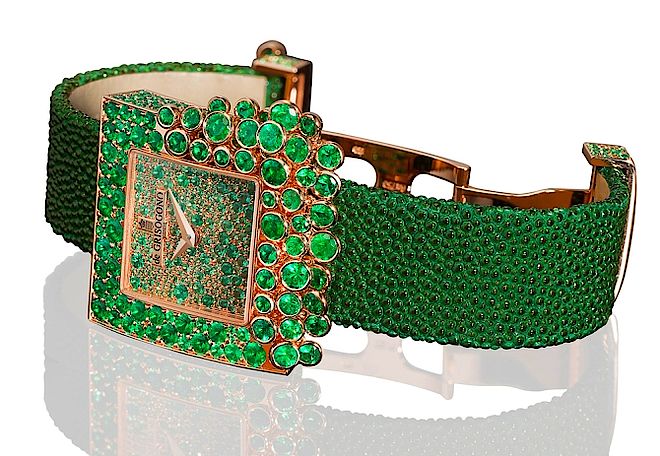  Zegarek de Grisogono ze szmaragdami. Biżuteria, którą noszą największe gwiazdy