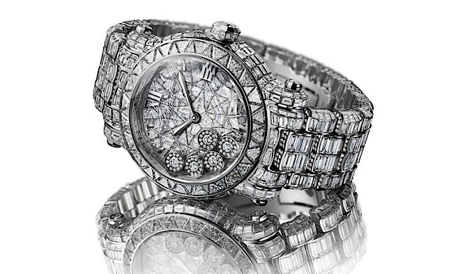 Zegarek Chopard Happy Sport w białym złocie, 3000 brylantów. 20 lat zegarków Chopard Happy Sport