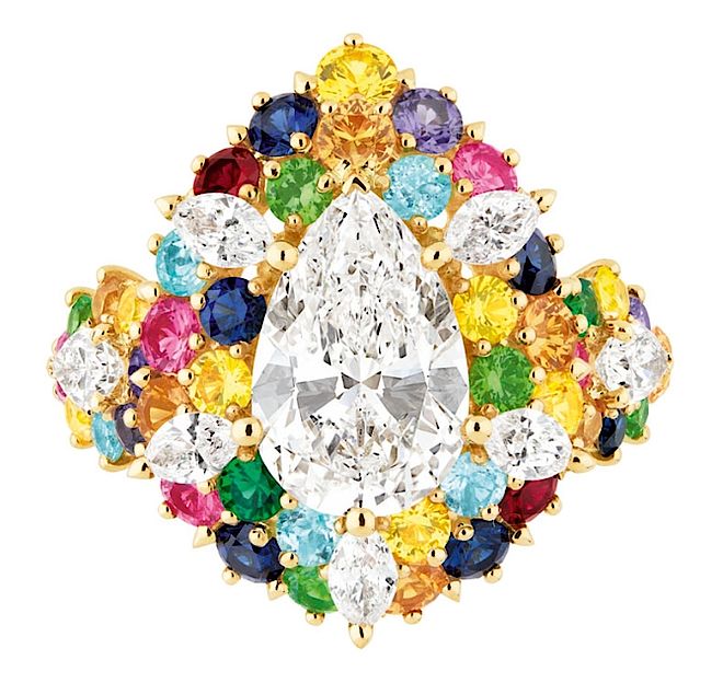 Pierścień Dior z diamentem. Trendy w biżuterii 2013: Dior zachwyca świat nową kolekcją