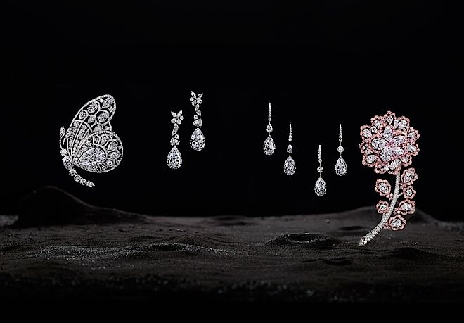 Klejnoty od Graff Diamonds, wysadzane diamentami wyciętymi z 550-karatowego Letseng Star. Unikalna biżuteria diamentowa Graff 