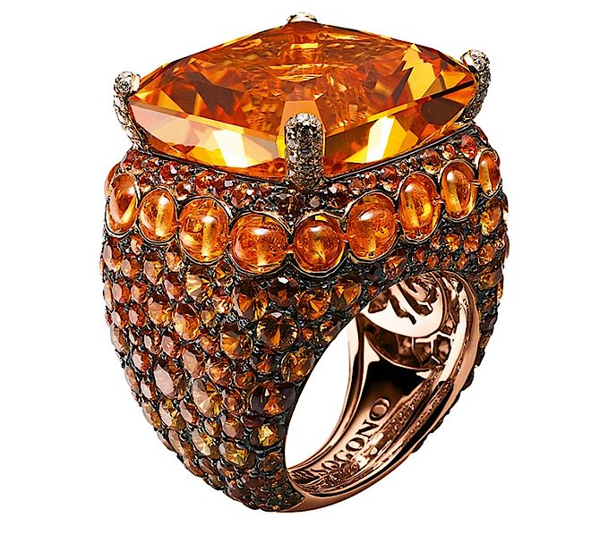 Pierścień de Grisogono cytryn. Olśniewająca kolekcja biżuterii de Grisogono