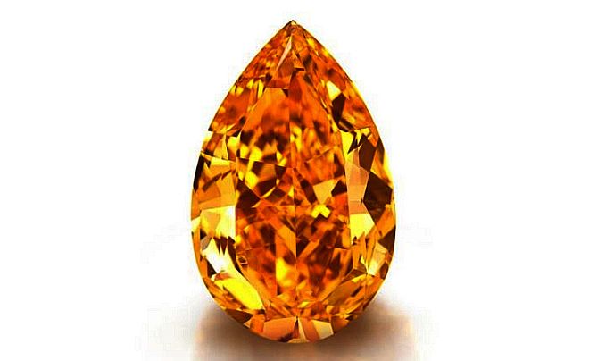 Największy pomarańczowy (ognisty) diament na świecie