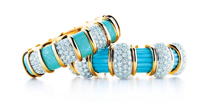 Bransoletki Tiffany z lapis lazuli, diamentami i złotem. Nowa kolekcja biżuterii Tiffany and Co.