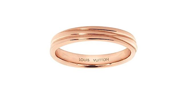 Obrączka Louis Vuitton Epi w różowym złocie. Obrączki ślubne Louis Vuitton