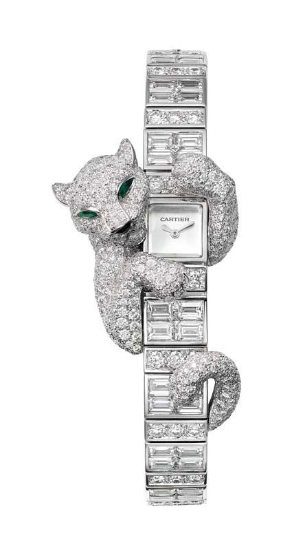 Zegarek marki Cartier: w białym złocie z diamentami